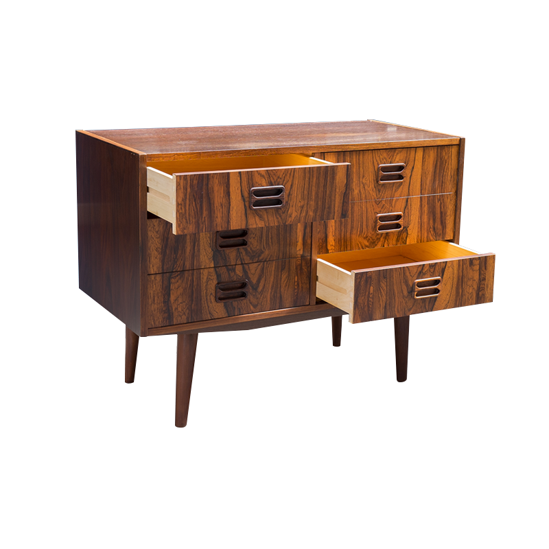 Danish rosewood chest of drawers with 6 drawers - 1960s