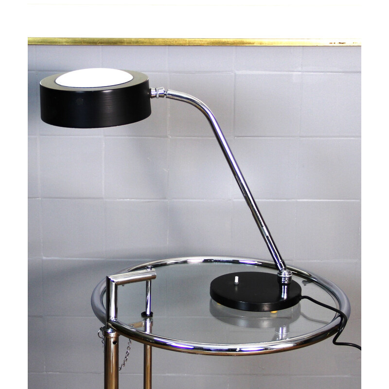 Vintage model 900 desk lamp in chrome metal for Maison Jumo