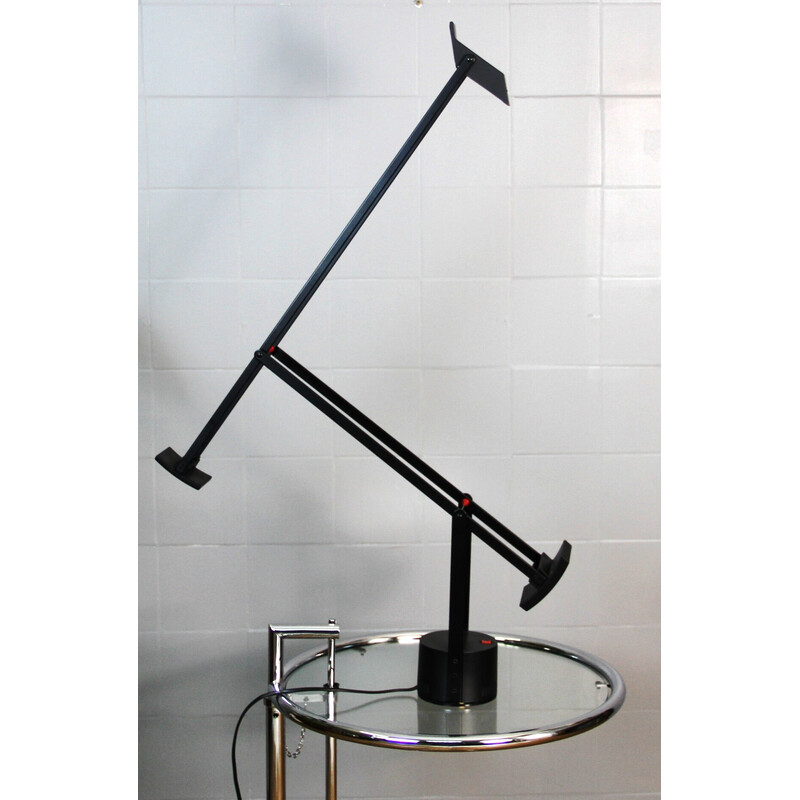 Vintage Tizio lamp in black tinted metal by Richard Sapper for Artemide