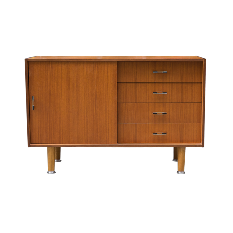 Danish Teak sideboard with 4 drawers - 1970s