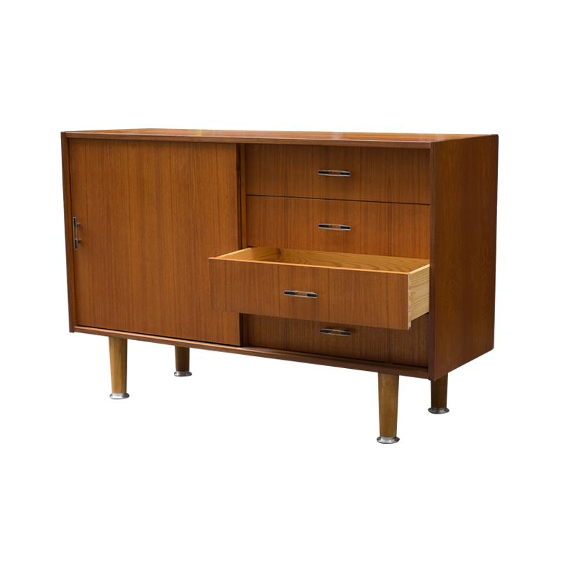 Danish Teak sideboard with 4 drawers - 1970s