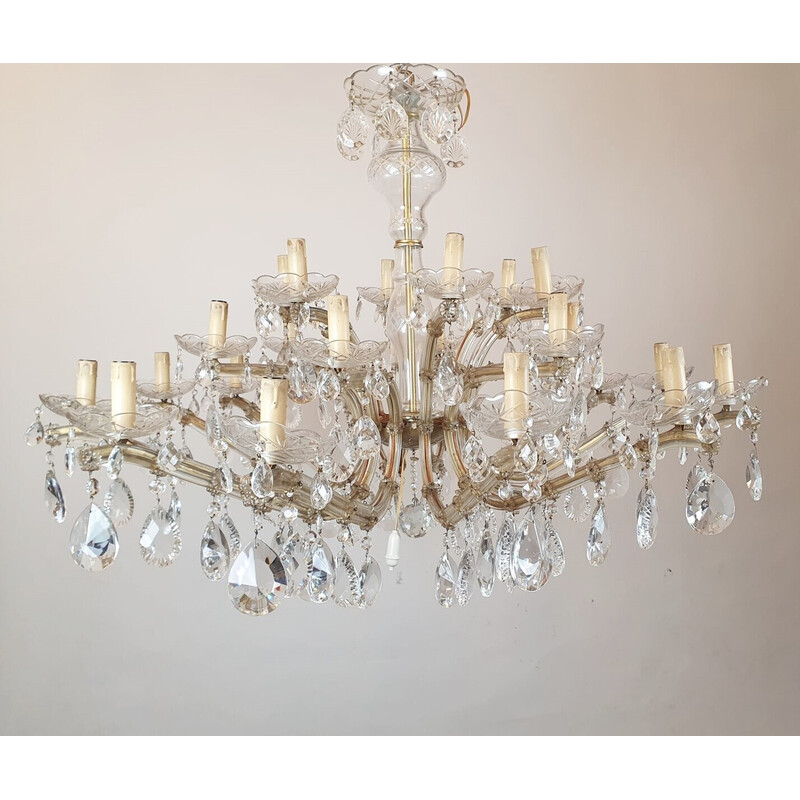 Vintage chandelier by Marie-Thérèse with 22 lights