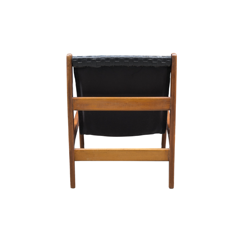 Mid century black Danish armchair - 1950s