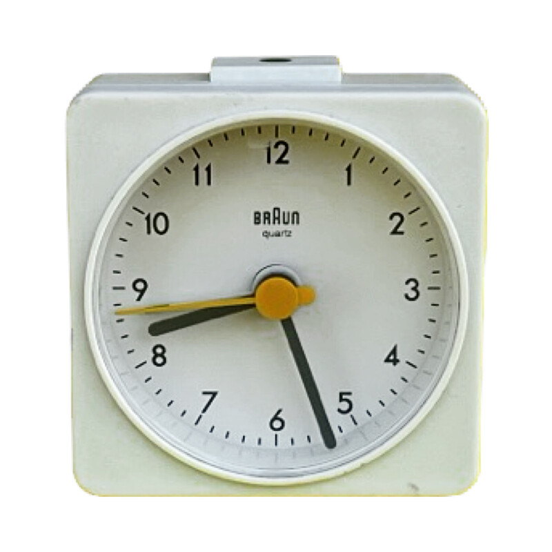 Vintage alarm clock type BMV 3855/AB1A for Braun by Dieter Rams, Germany 1980