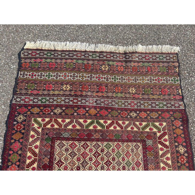 Vintage hand-knotted Kilim rug, 1970