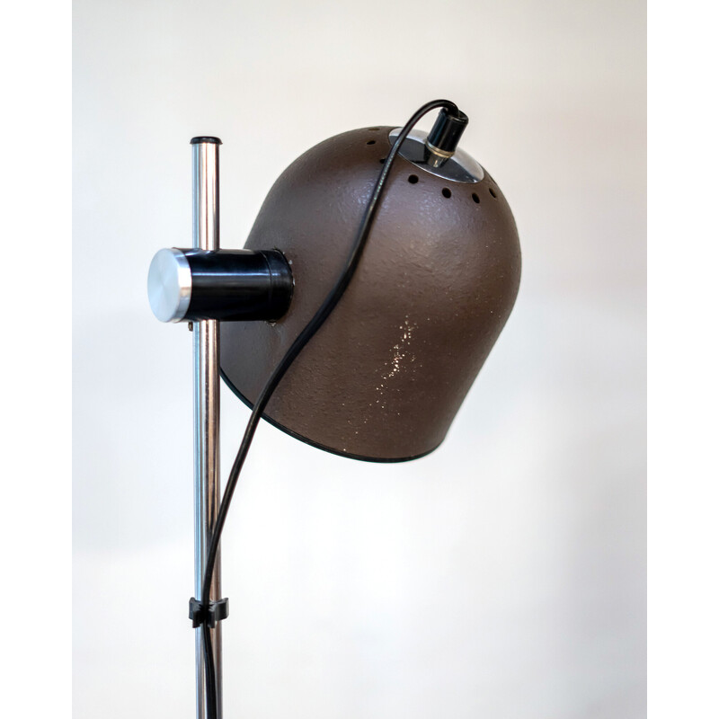 Vintage brown table lamp for Targetti Sankey, Italy