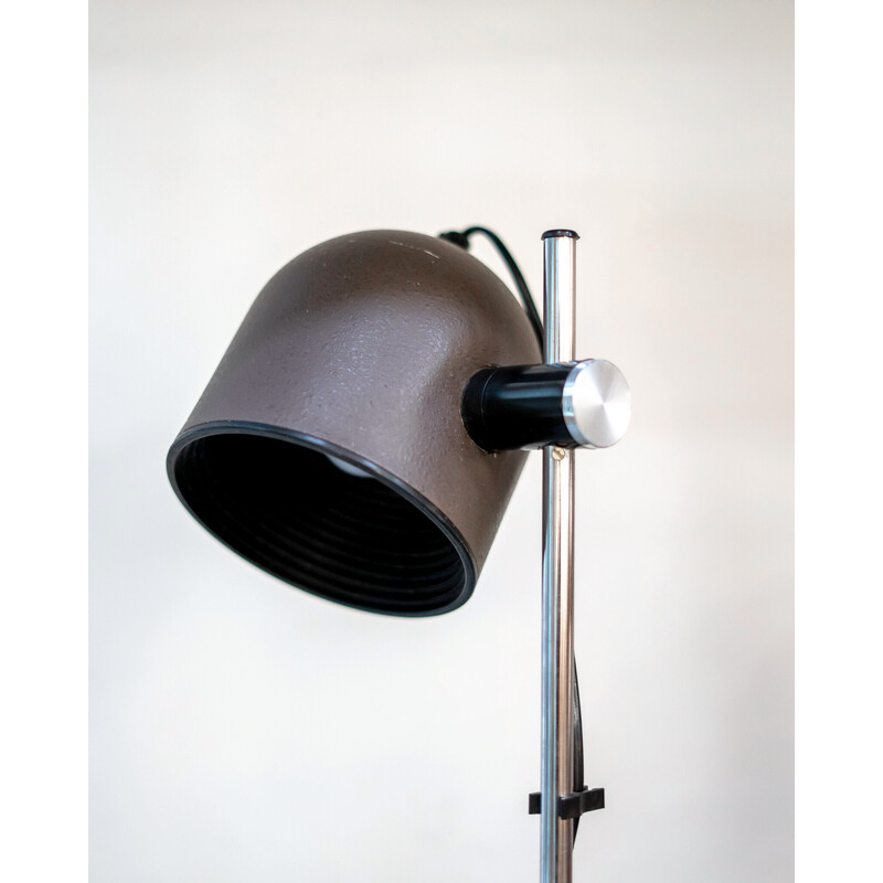 Vintage bruine tafellamp voor Targetti Sankey, Italië