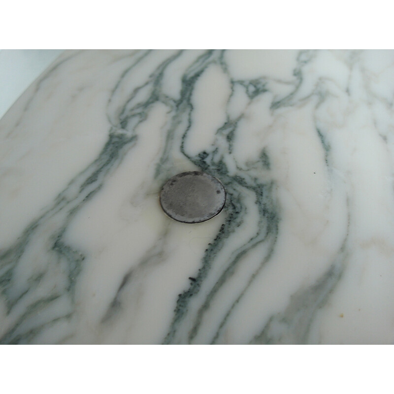 Couchtisch aus Carrara-Marmor von Estelle und Erwin Laverne für Laverne International, USA 1950