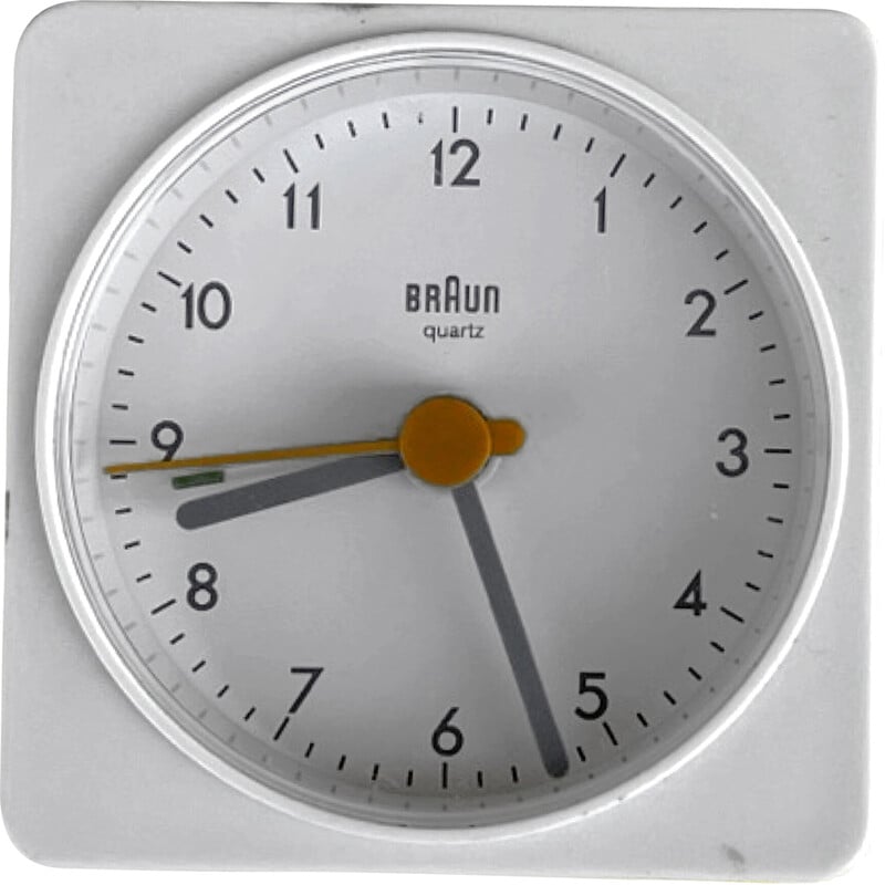 Vintage alarm clock type BMV 3855/AB1A for Braun by Dieter Rams, Germany 1980