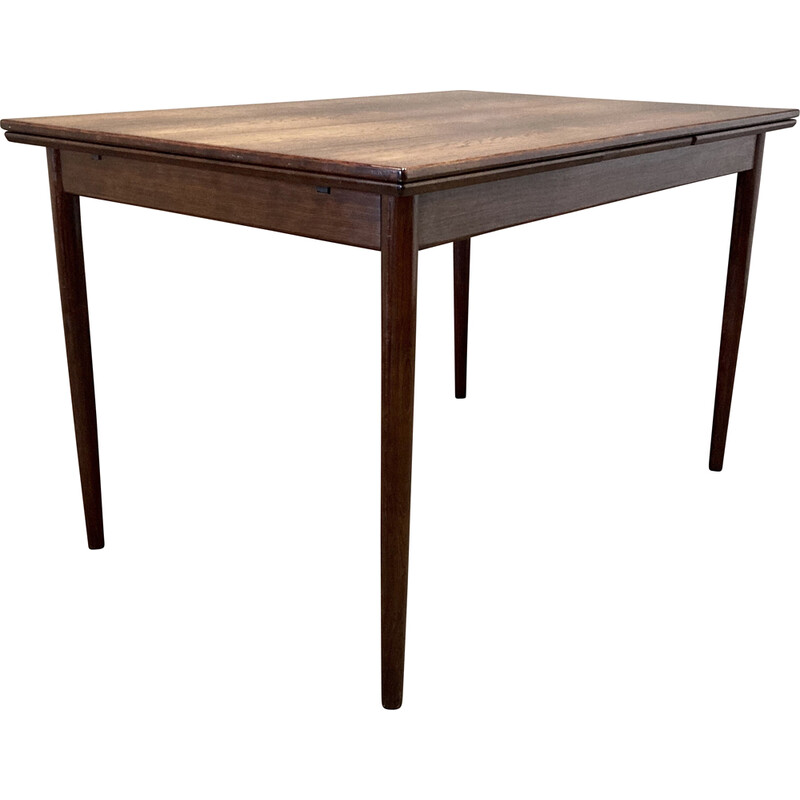 Vintage extendable high table in rosewood, 1950