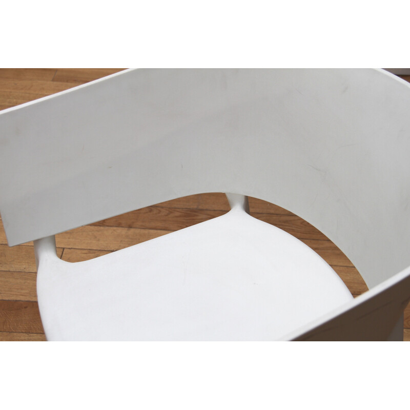 África cadeira de jardim vintage em plástico branco para Vondom