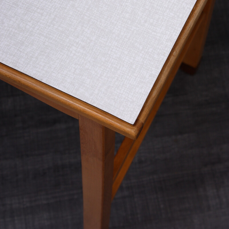 Small mid-century desk in beechwood - 1950s