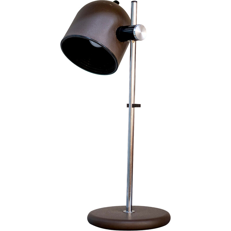 Vintage brown table lamp for Targetti Sankey, Italy