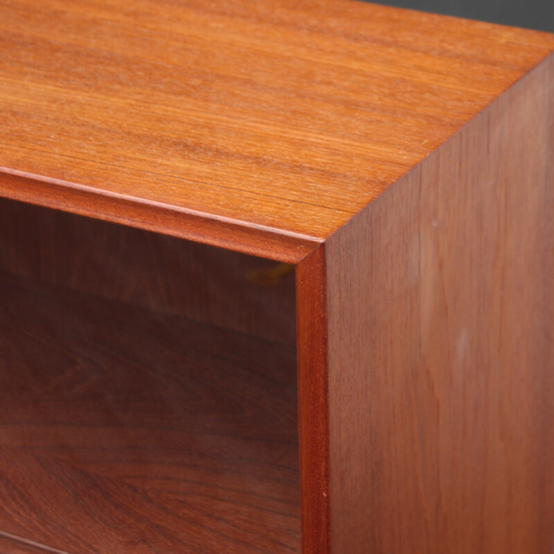 Storage cabinet in teak with hairpin legs - 1960s