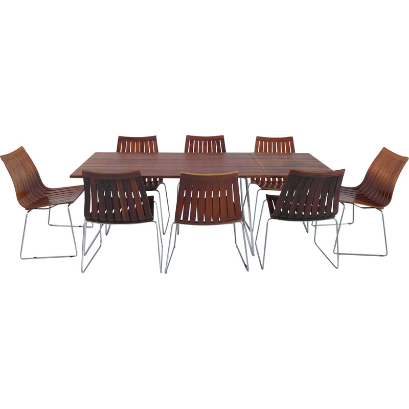 Ensemble vintage de 4 chaises de salle à manger Tønnestav par Kjell Richardsen pour Tynes Møbelfabrikk, Norvège 1960