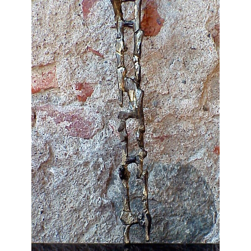 Crucifix vintage en fer d'Attilio Biancardi, Italie 1970