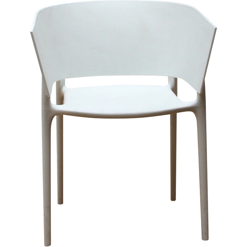 Vintage Africa garden chair in white plastic for Vondom