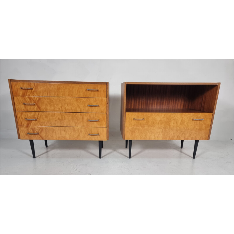 Pair of vintage chests of drawers, 1970