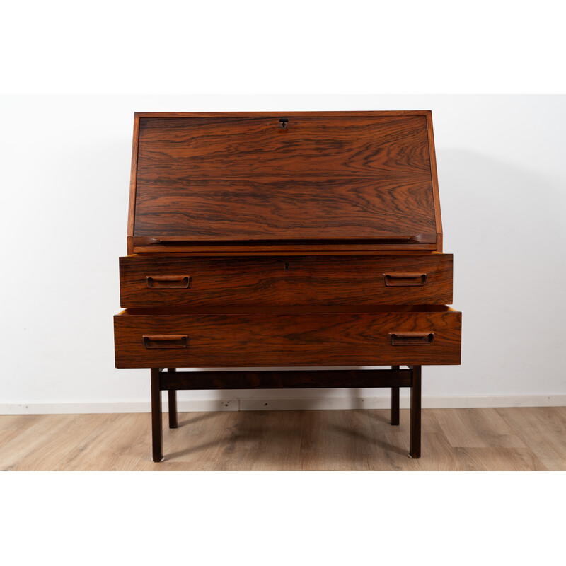 Vintage wooden secretary desk by Arne Wahl Iversen for Vinde Mobelfabrik