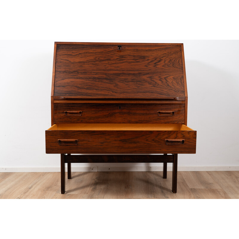 Vintage wooden secretary desk by Arne Wahl Iversen for Vinde Mobelfabrik