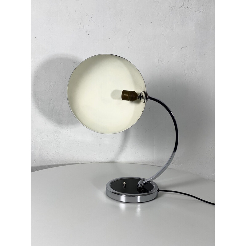 Lampe vintage Bauhaus en fonte et métal chromé pour Cosack, Allemagne 1930