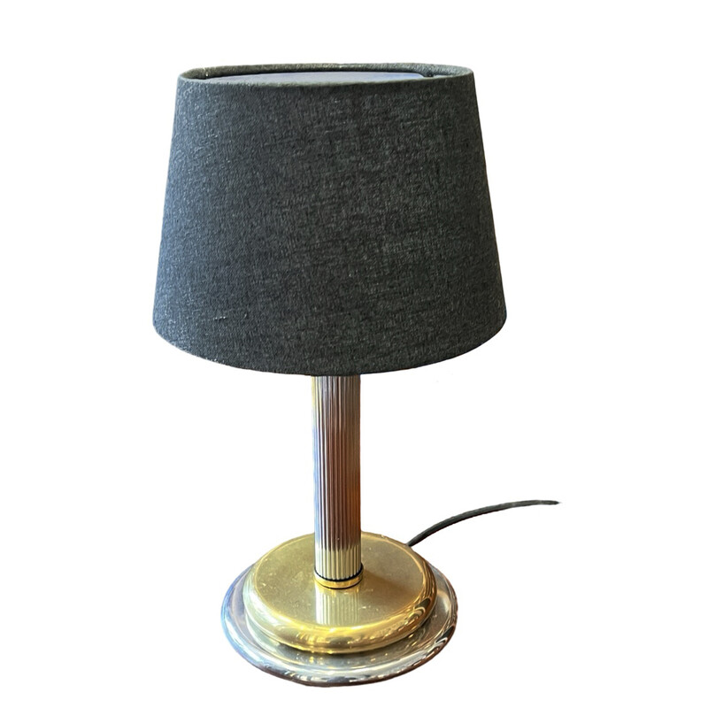Vintage metal and brass table lamp for Orion Leuchtenherstellun, Germany 1970