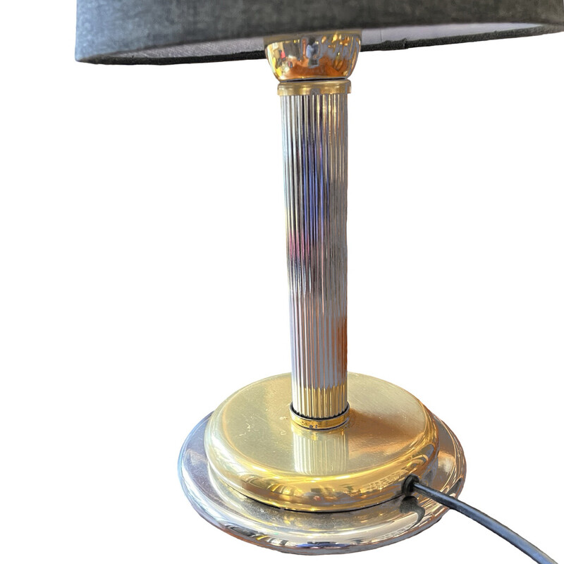 Vintage metal and brass table lamp for Orion Leuchtenherstellun, Germany 1970