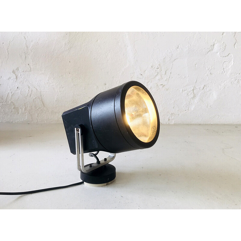Vintage black adjustable spotlights for Unispot, Denmark 1970