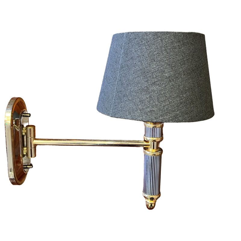 Vintage wall lamp in metal and brass for Orion Leuchtenherstellung, Germany 1970