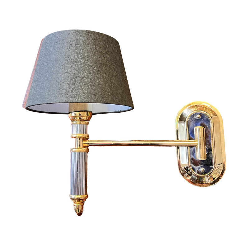 Vintage wall lamp in metal and brass for Orion Leuchtenherstellung, Germany 1970