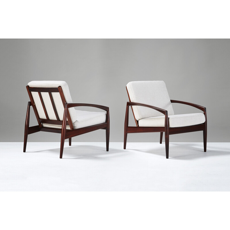 Pair of Model 121 Paper Knife armchairs by Kai Kristiansen - 1950s