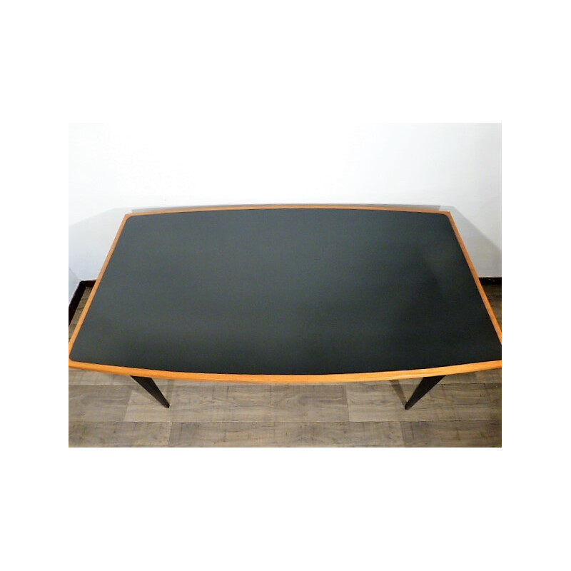 Black French dining table - 1960s