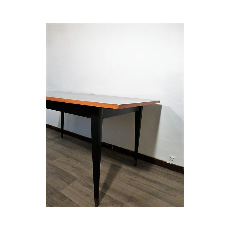 Black French dining table - 1960s