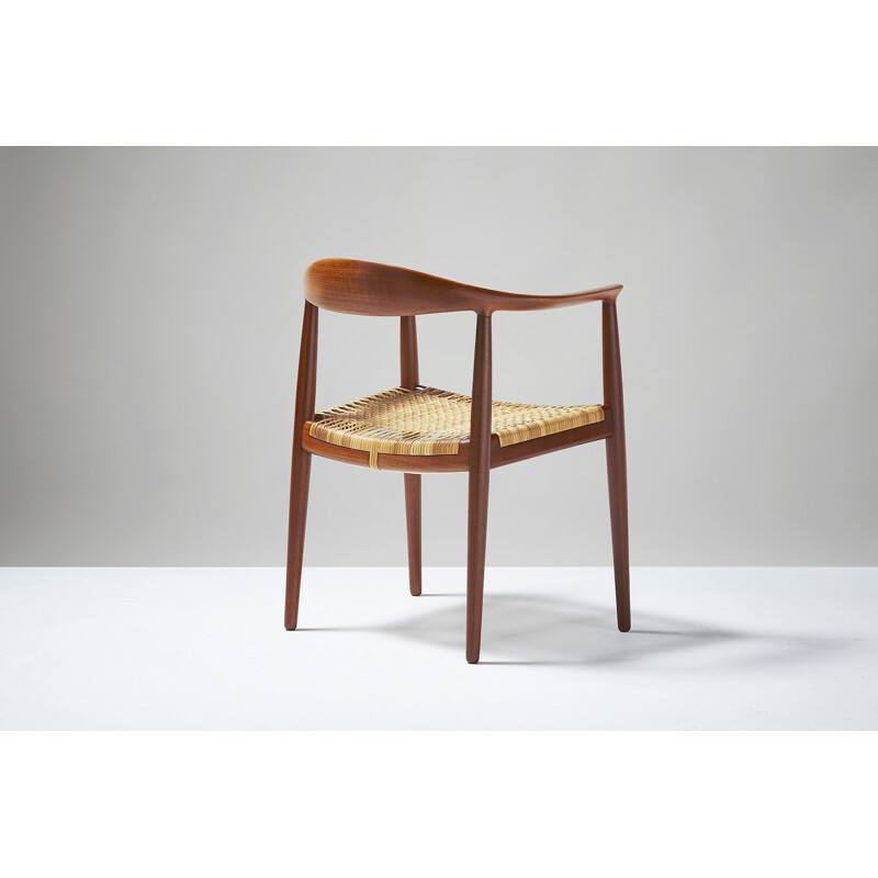 Teak JH-501 "The Chair" by Hans J. Wegner for Johannes Hansen - 1940s