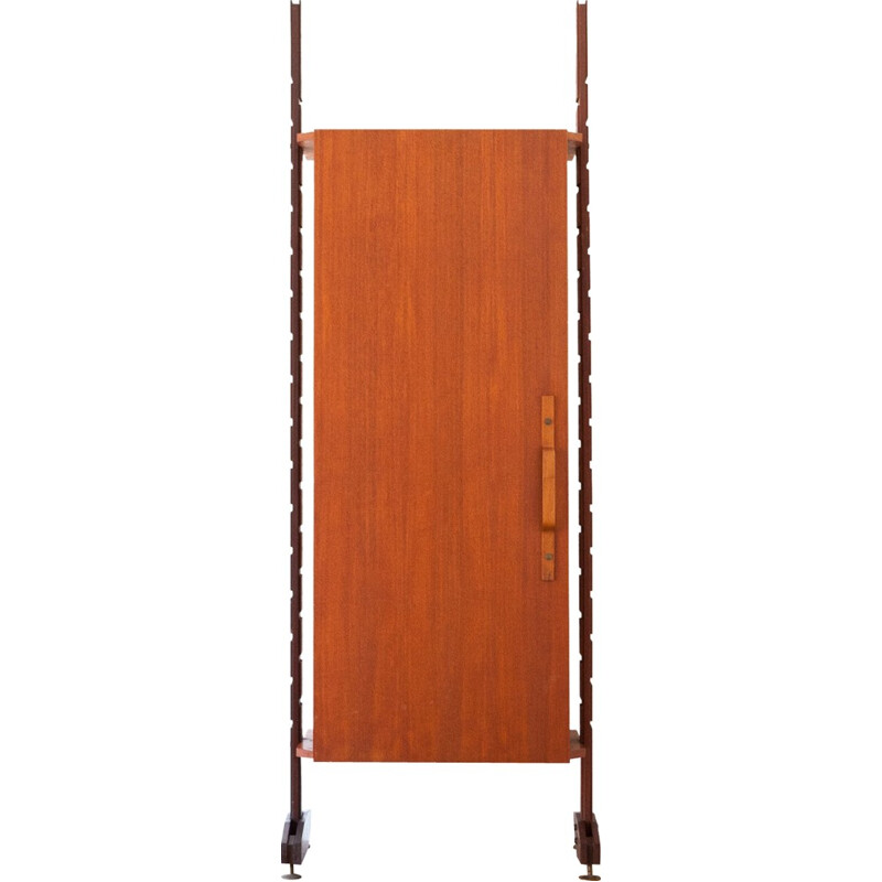 Italian cabinet in rosewood, mahogany and brass - 1950s