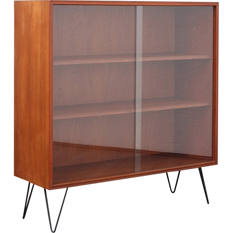 Storage cabinet in teak with hairpin legs - 1960s