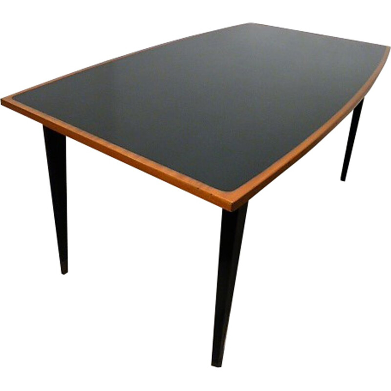 Black French dining table - 1960s