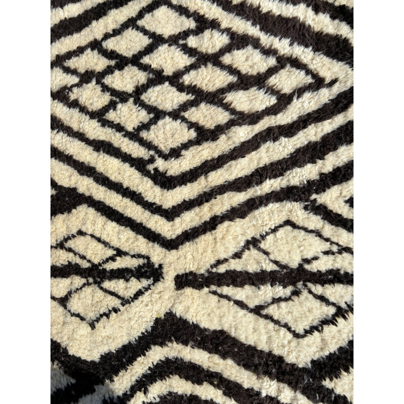 Vintage-Teppich Beni Ouarain aus Schafwolle