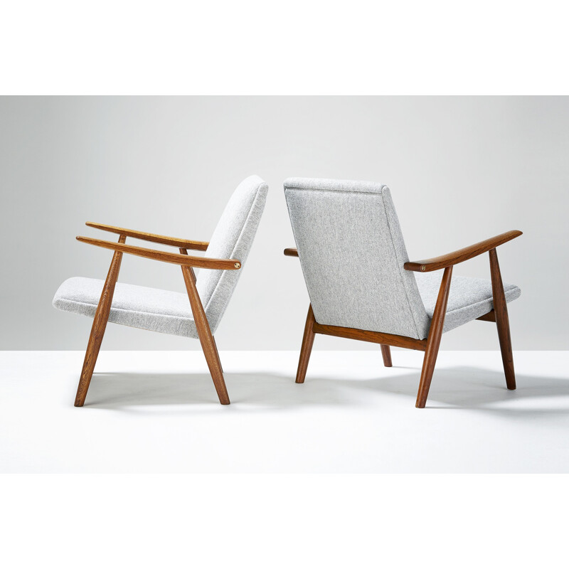 Pair of GE-260 Lounge Chairs by Hans J. Wegner for Getama - 1950s