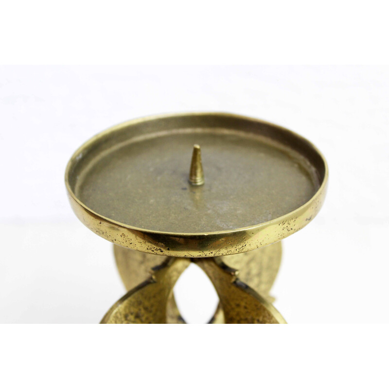 Vintage bronze candlestick by Guiseppe Gallo, 1960