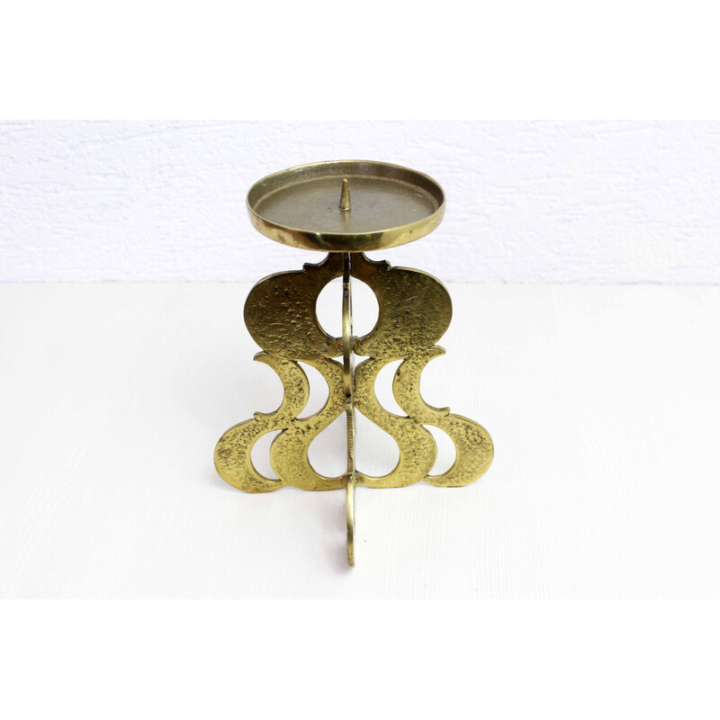 Vintage bronze candlestick by Guiseppe Gallo, 1960