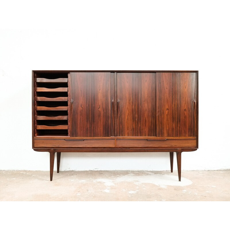 Highboard in rosewood by Omann Jun - 1960s