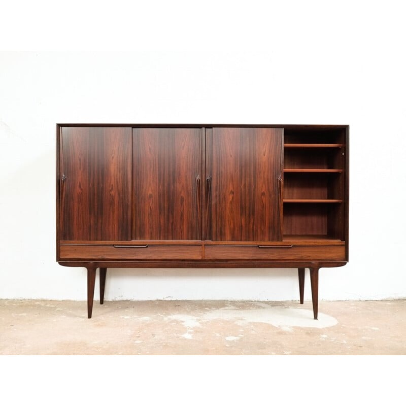 Highboard in rosewood by Omann Jun - 1960s