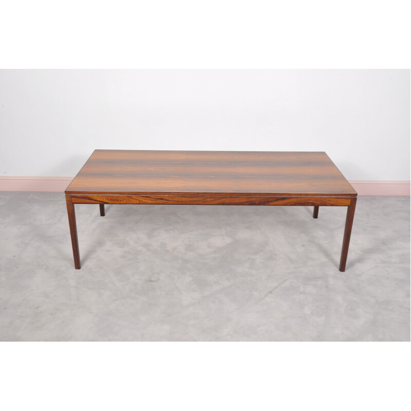 Danish rosewood rectangular coffee table - 1960s