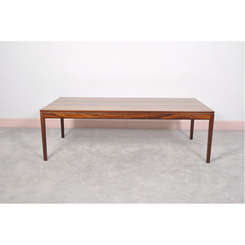 Table basse rectangulaire danoise en palissandre - 1960