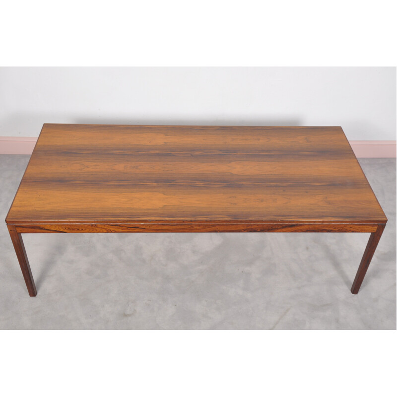 Danish rosewood rectangular coffee table - 1960s