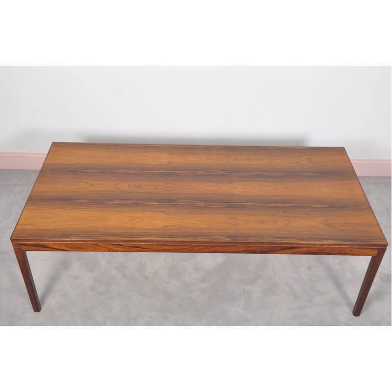 Danish rosewood rectangular coffee table - 1960s