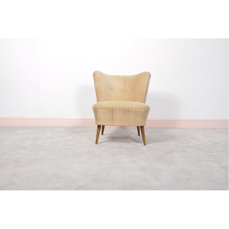 Vintage austrian beechwood cocktail chair - 1950s