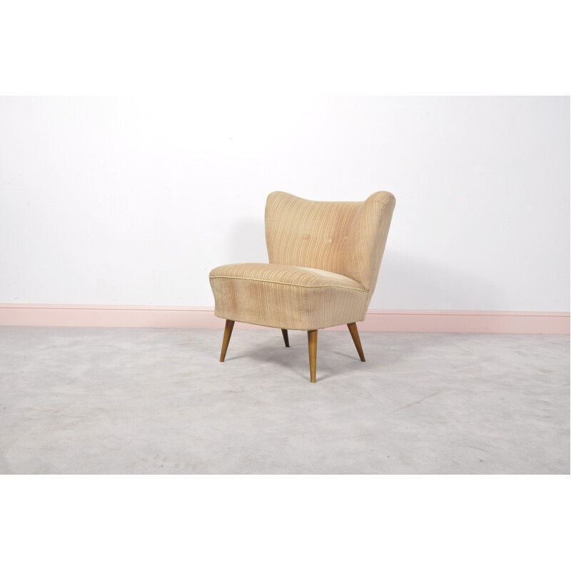 Vintage austrian beechwood cocktail chair - 1950s