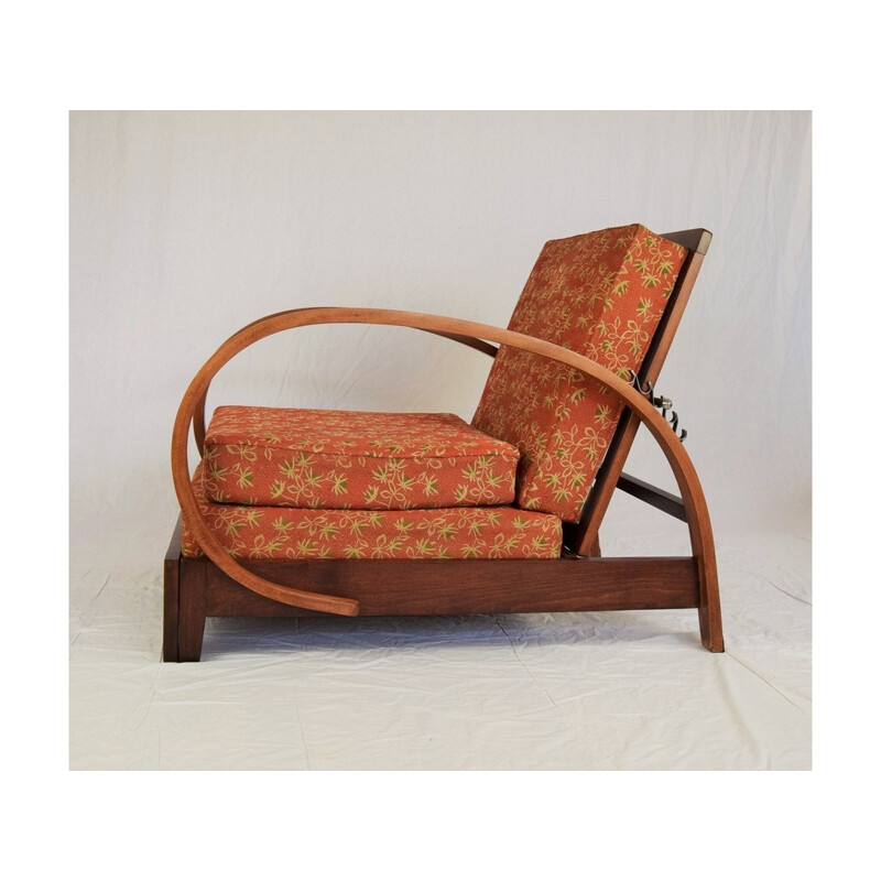 Spreadable armchair by Jindrich Halabala - 1930s